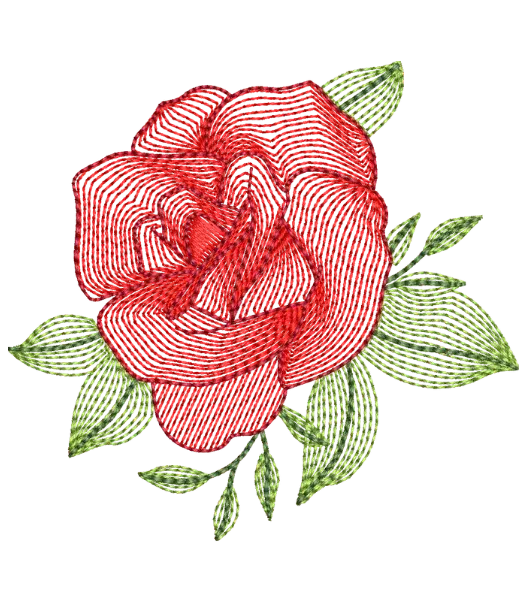 Matriz de Bordado Rosa
